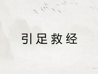 引足救经