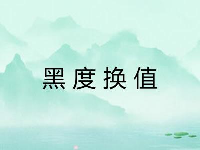 黑度换值