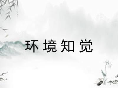 环境知觉