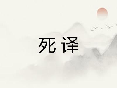 死译