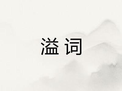 溢词