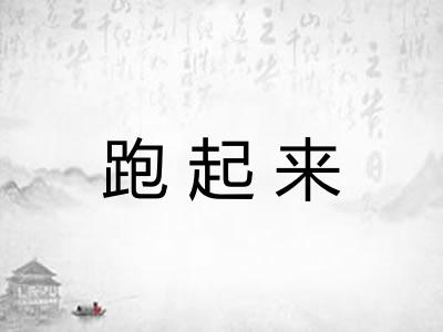 跑起来