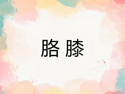 胳膝