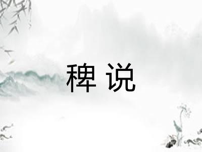 稗说