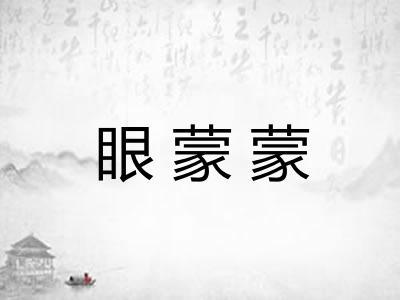 眼蒙蒙