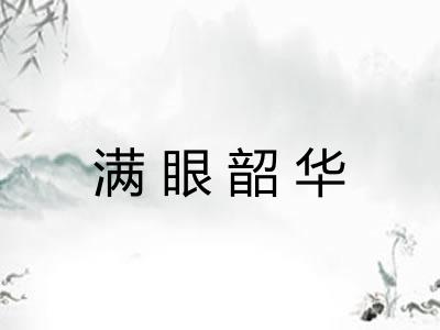 满眼韶华