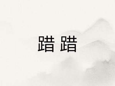 踖踖