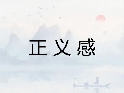 正义感