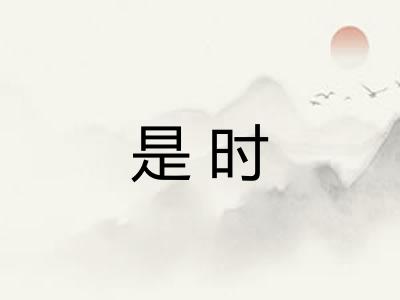 是时