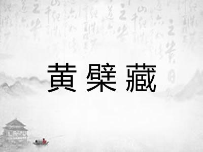 黄檗藏