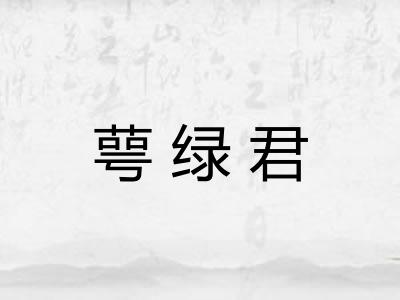 萼绿君