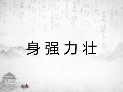 身强力壮