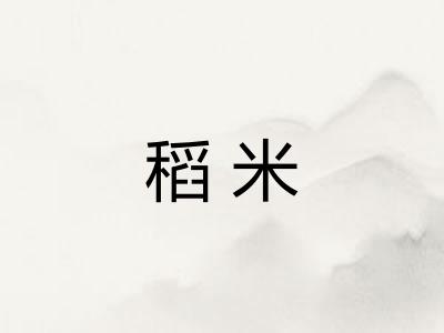 稻米