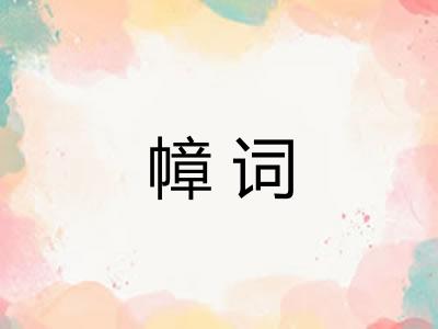 幛词