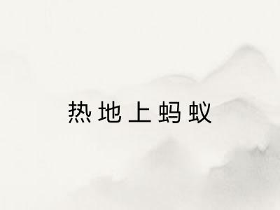 热地上蚂蚁