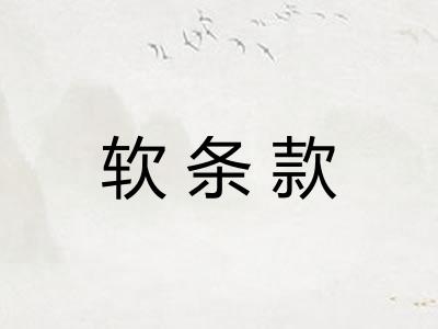 软条款