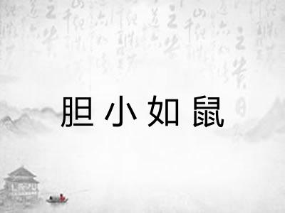 胆小如鼠