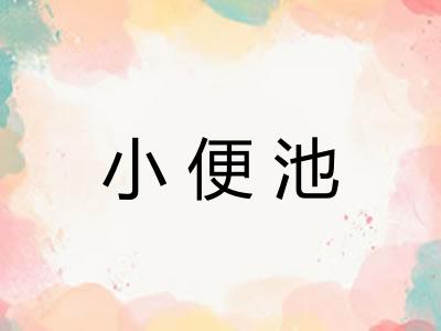 小便池