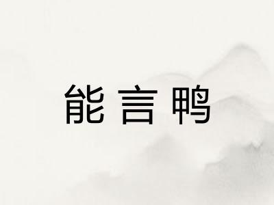 能言鸭