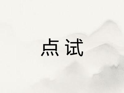点试