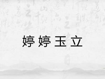 婷婷玉立 婷婷玉立
