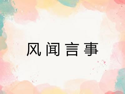 风闻言事