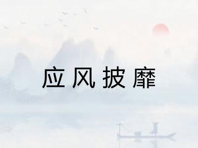 应风披靡