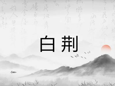 白荆