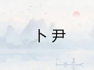 卜尹
