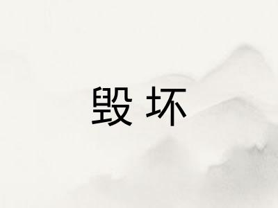 毁坏