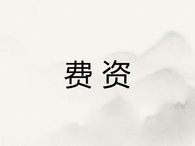 费资