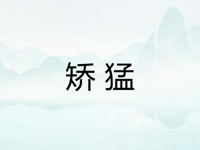 矫猛
