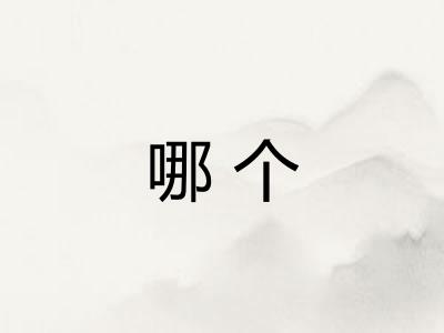 哪个