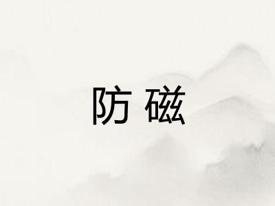 防磁