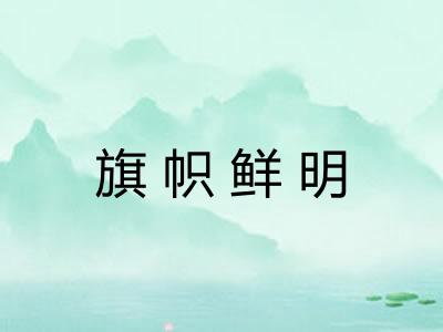 旗帜鲜明