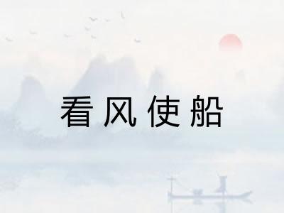 看风使船