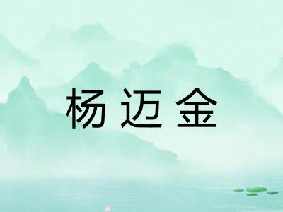 杨迈金