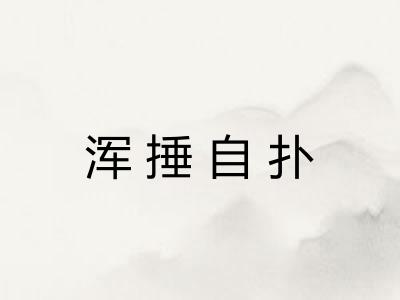 浑捶自扑