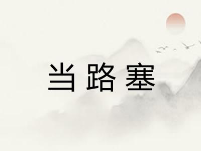当路塞