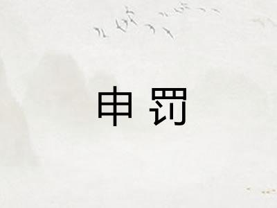申罚