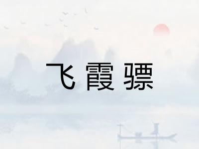 飞霞骠