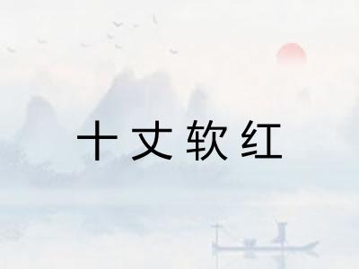 十丈软红