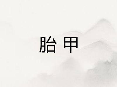 胎甲