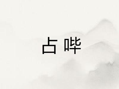 占哔