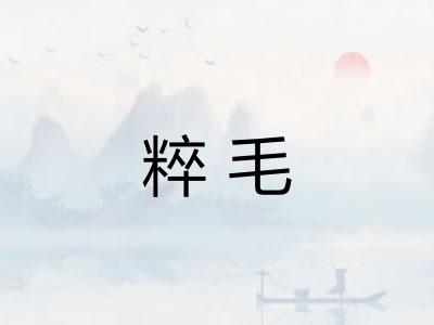 粹毛