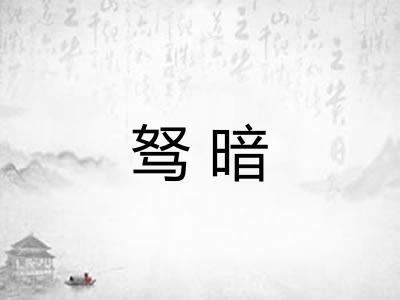 驽暗