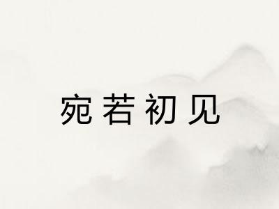 宛若初见 宛若初见