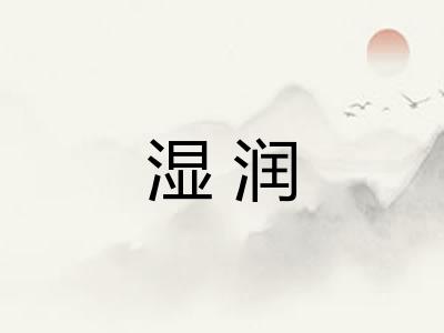 湿润