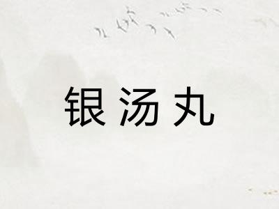 银汤丸