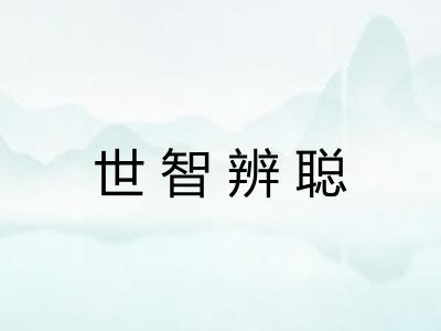 世智辨聪